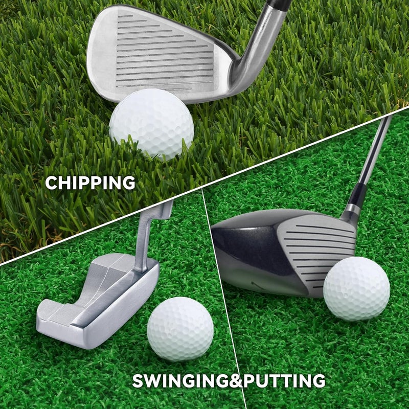 Wind Shear Golf Hitting Mat,Dual-Turf and Tri-Turf Portable & Foldable Golf Mat,Artificial Turf Golf Training Aids for Hitting,Swing & Putting-Ideal Golf Practice Mat for Indoor/Outdoor Use - Image 4